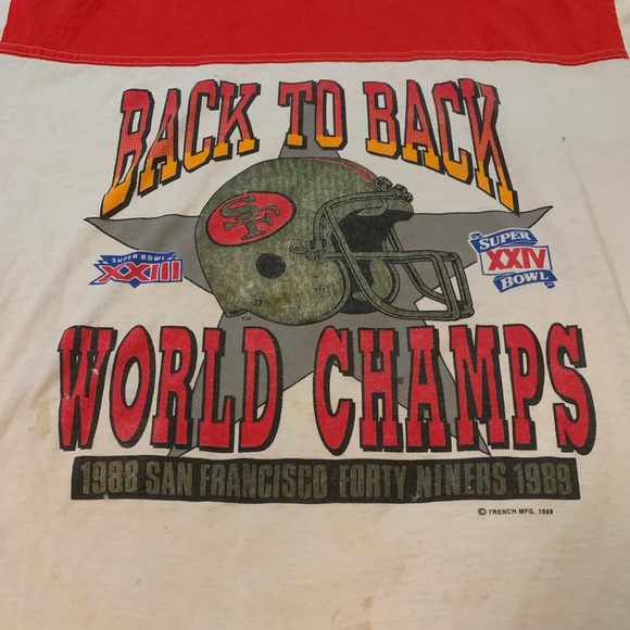 Vintage 1989 Super-Bowl Champions Tee Shirt - Picture 2 of 4